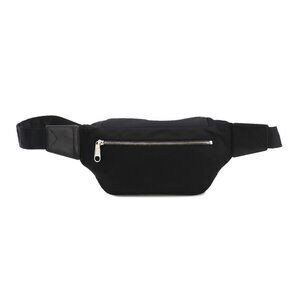 BURBERRY Body Bag Nylon Leather Black 8049095 Logos Purse 90260263